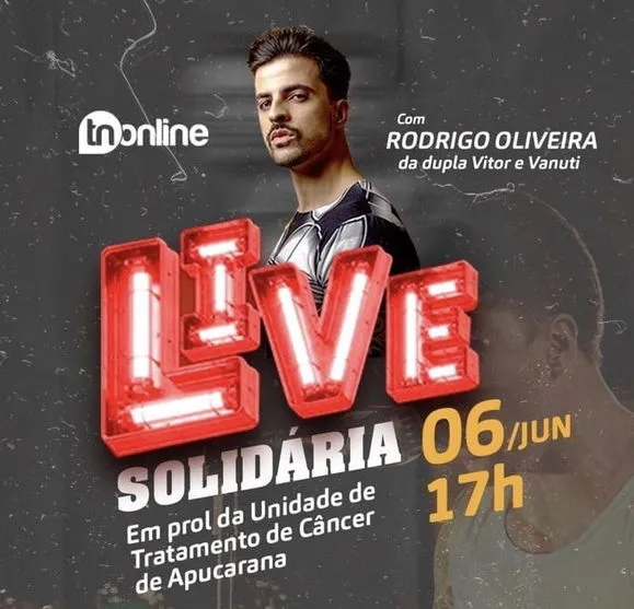 AO VIVO: LIVE SOLIDÁRIA COM O CANTOR RODRIGO OLIVEIRA