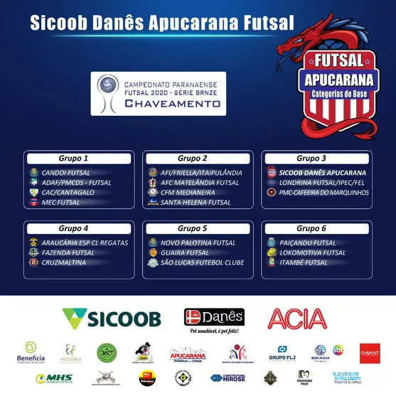 Times de Apucarana vão participar da Série Bronze de Futsal