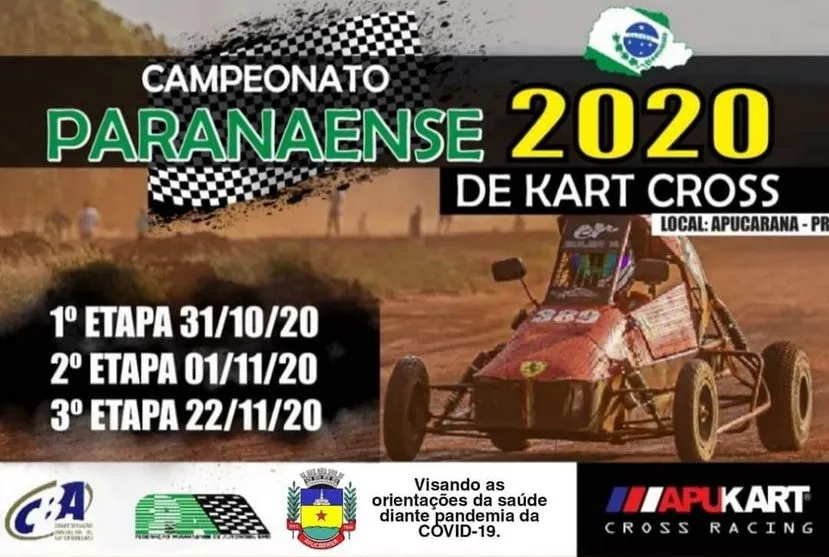 Campeonato Paranaense de kart cross acontece em Apucarana