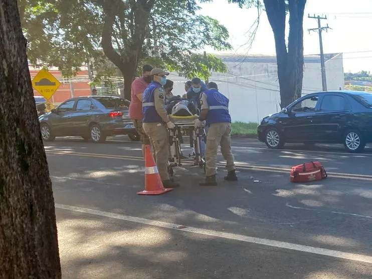 Colisão entre motos em Apucarana deixa homem ferido