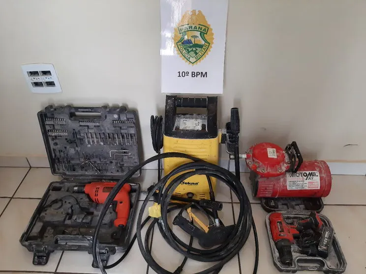 Polícia Militar recupera ferramentas furtadas em Califórnia