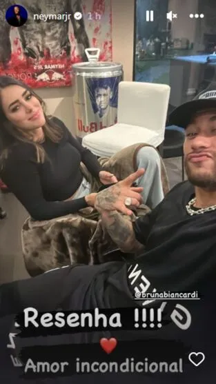 Neymar e Bruna Biancardi se reencontram: "Amor incondicional"