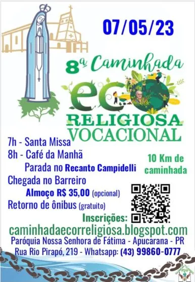 Paróquia do João Paulo organiza a 8ª Caminhada Eco Religiosa; confira