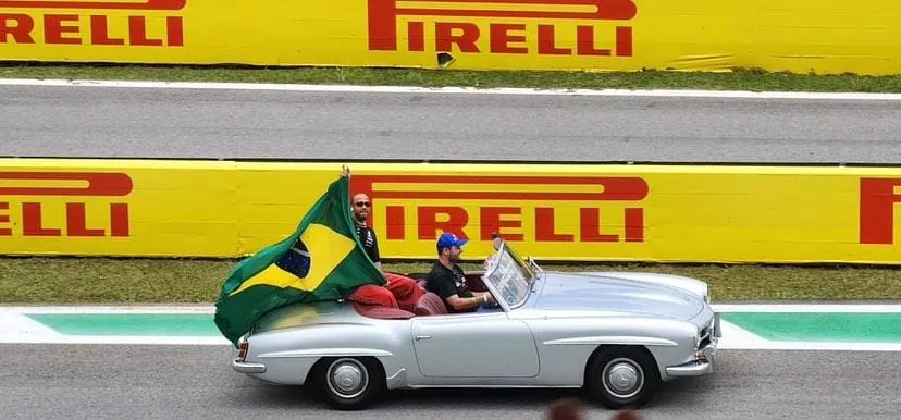  Desfile dos pilotos em Interlagos 