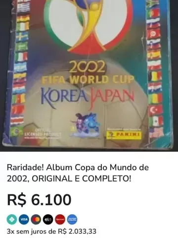  Álbum de figurinhas da Copa do Mundo de 2002 