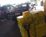 PRF prende homem com 316 quilos de maconha em carro furtado no Paraná