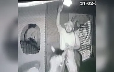 Ladrão 'cowboy' furta lâmpadas a cavalo em cidade do PR; Vídeo