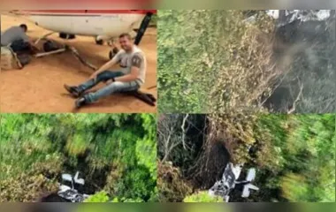 O avião privado que ele pilotava caiu no meio de uma floresta em Roraima (RR)
