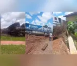 Vídeo mostra acidente entre carreta e trem no Paraná; assista