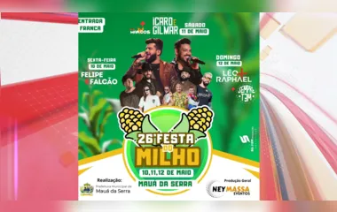 Prefeitura de Mauá da Serra divulga programação da 26ª Festa do Milho