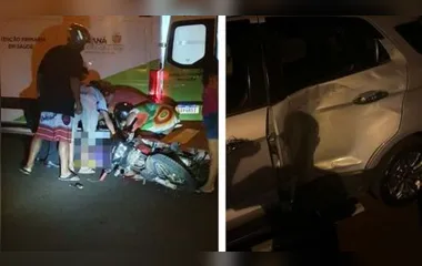 Motociclista foi encaminhada ao Hospital da Providência de Apucarana