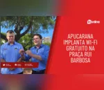 Apucarana implanta Wi-Fi gratuito na Praça Rui Barbosa