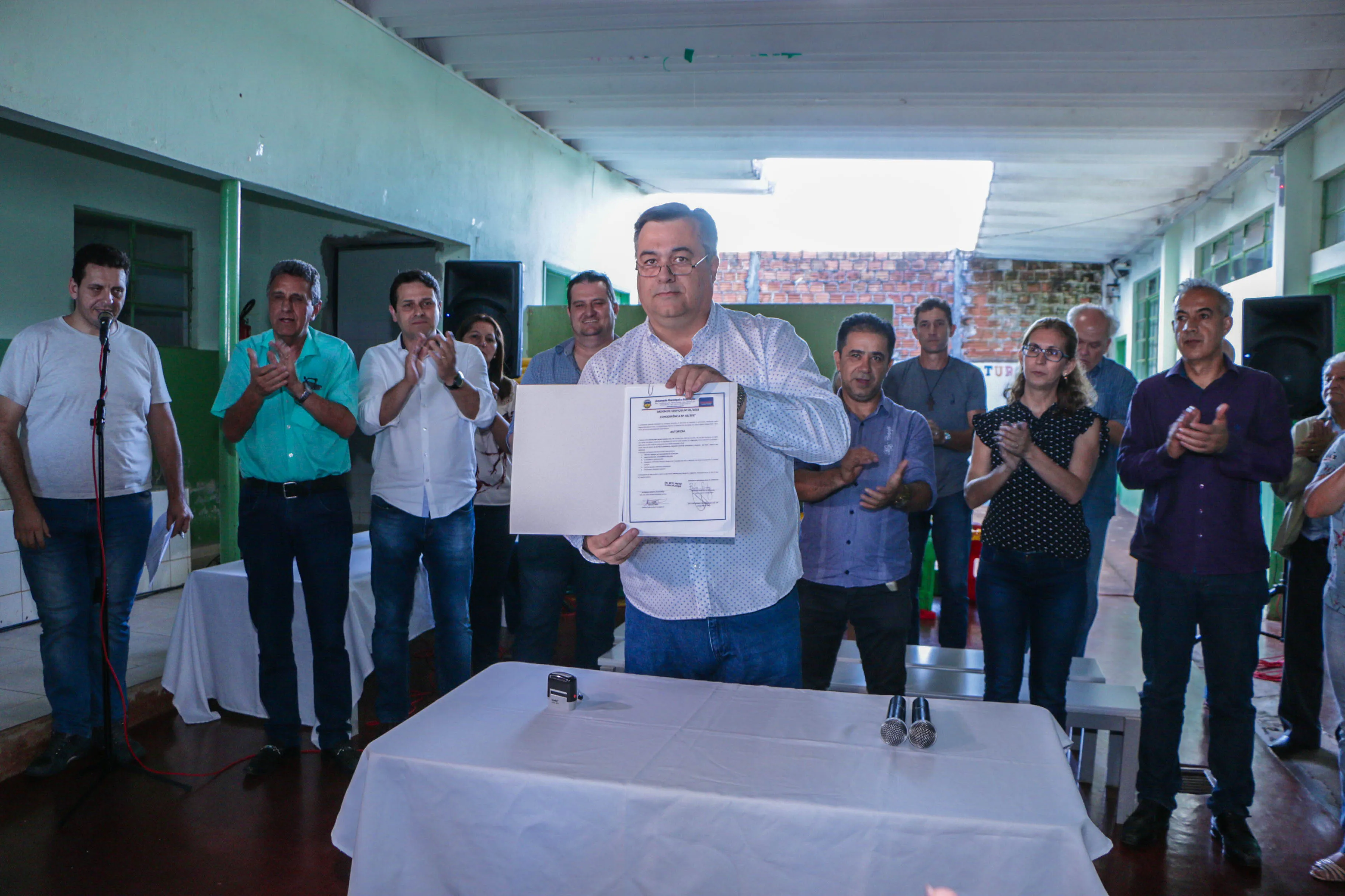 Prefeito assina ordem de serviço para ampliação e reforma do CMEI da Vila Nova
