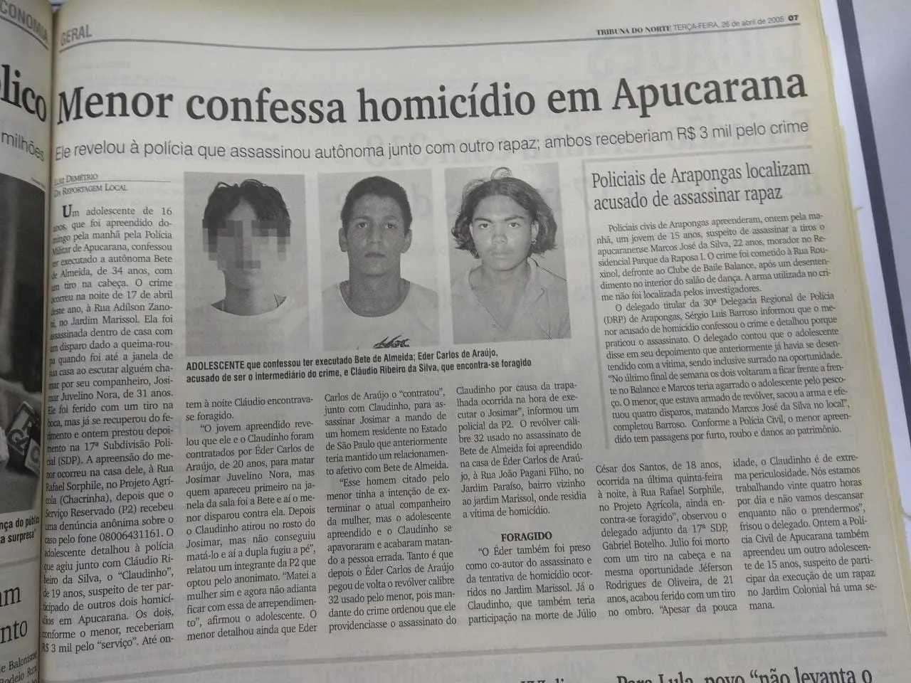 Acusado de ser mandante de homicídio que vitimou mulher é julgado em Apucarana mesmo sem estar presente