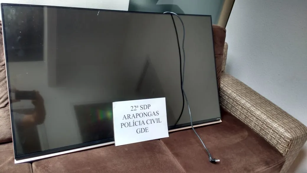 Homem é preso após comprar TV furtada em Arapongas