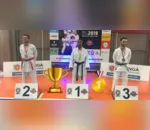 O apucaranense Thiago Salustiano, da Academia Ippon, foi campeão na categoria até 65 quilos - Foto: Divulgação