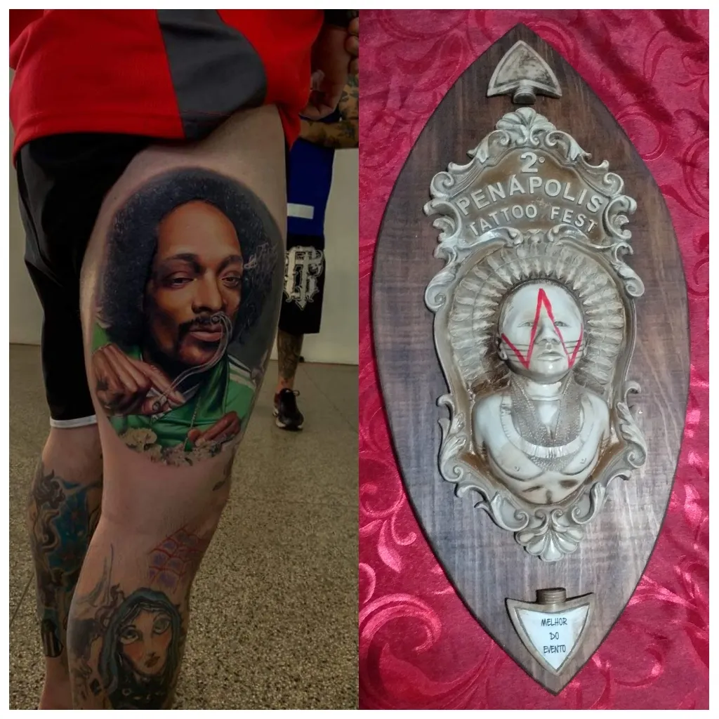 Tatuador de Apucarana recebe três prêmios em São Paulo 