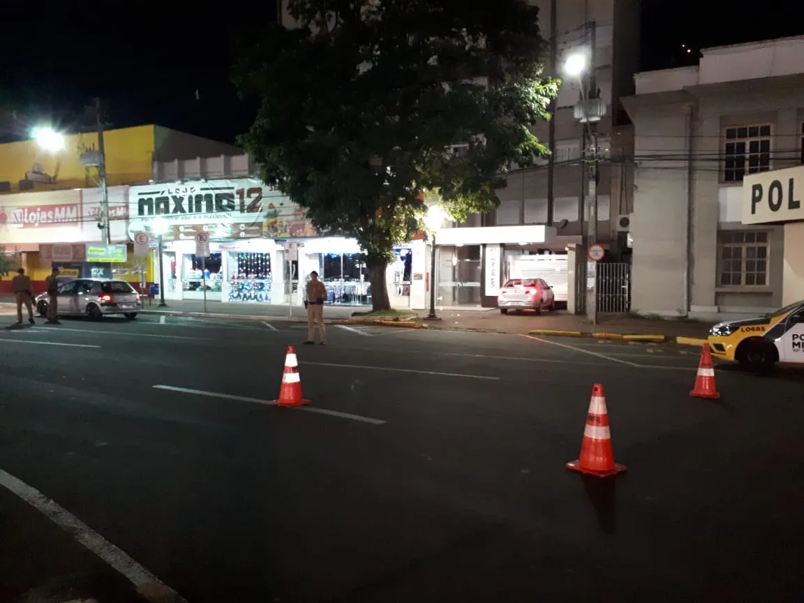 PM de Apucarana realiza Operação Blitz no centro da cidade