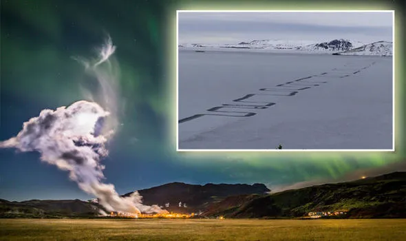 Islândia é alvo de teorias da conspiração após surgimento de linhas misteriosas em lago congelado