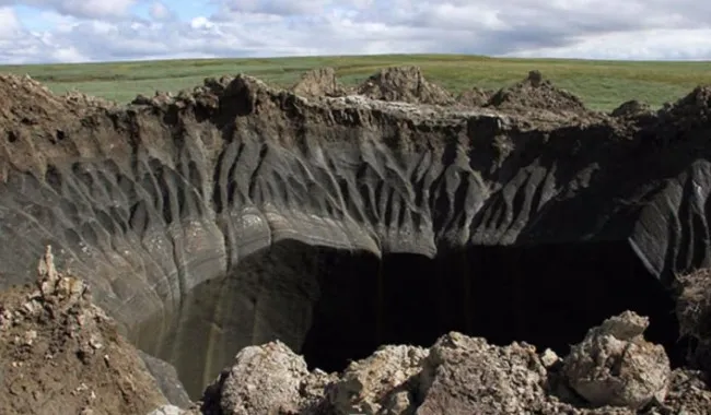 Crateras gigantes na Sibéria podem  explodir; veja vídeos