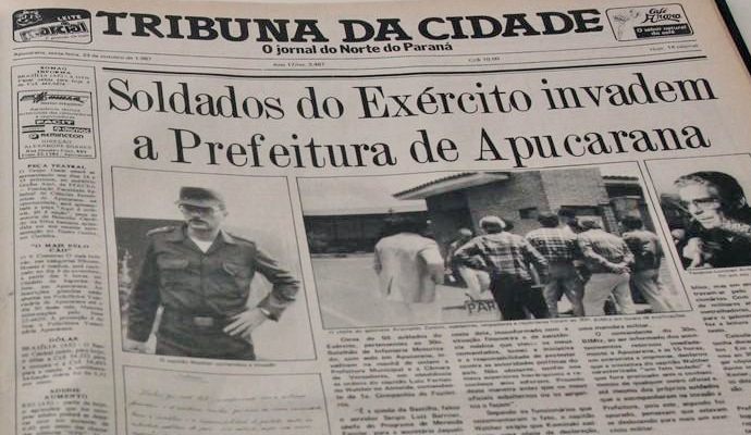Bolsonaro comandou invasão do exército à cidade no Paraná. Verdade ou mentira?