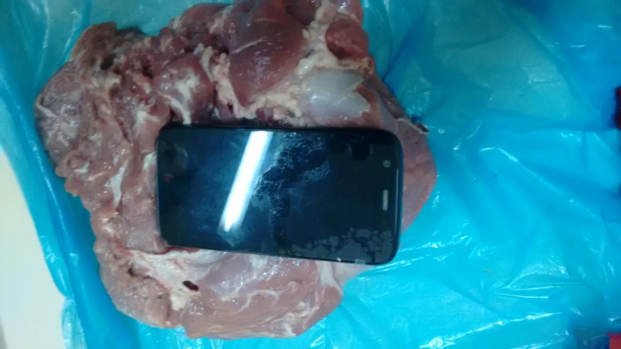 Mãe de preso tenta entrar na cadeia com droga e celular escondidos em carne