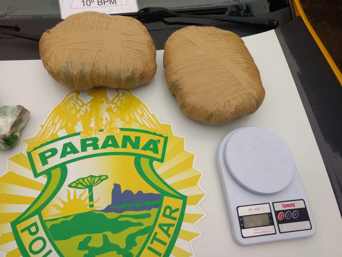 PM apreende 7,2 kg de maconha e mais de 2,2 kg de haxixe em Apucarana