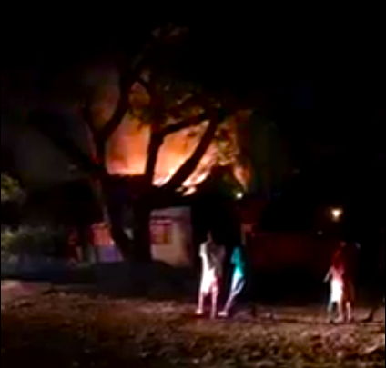 Bombeiros controlam incêndio em residência na Vila Nova Porã