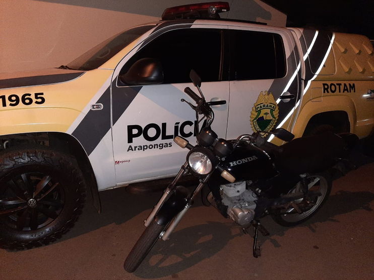 PM de Arapongas recupera motocicleta furtada