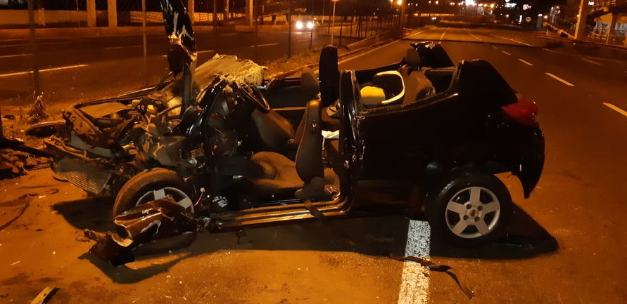 PRF atende grave acidente no perímetro urbano de Maringá