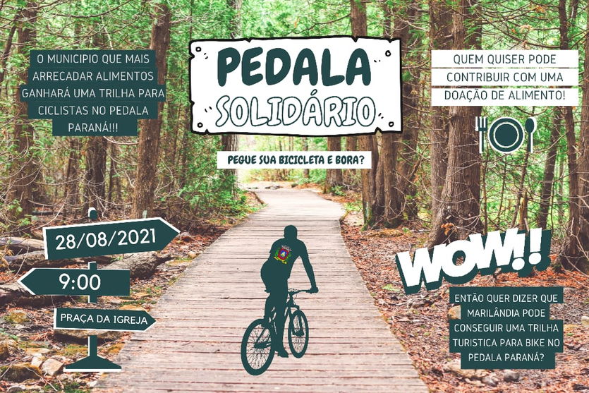 Marilândia realiza 'Pedala Solidário' no próximo sábado