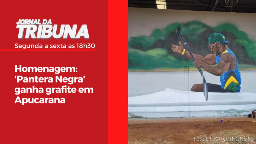 Homenagem: 'Pantera Negra' ganha grafite em Apucarana