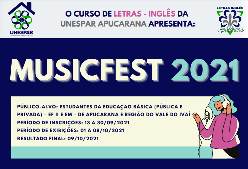 Unespar Apucarana abre inscrições para MusicFest 2021