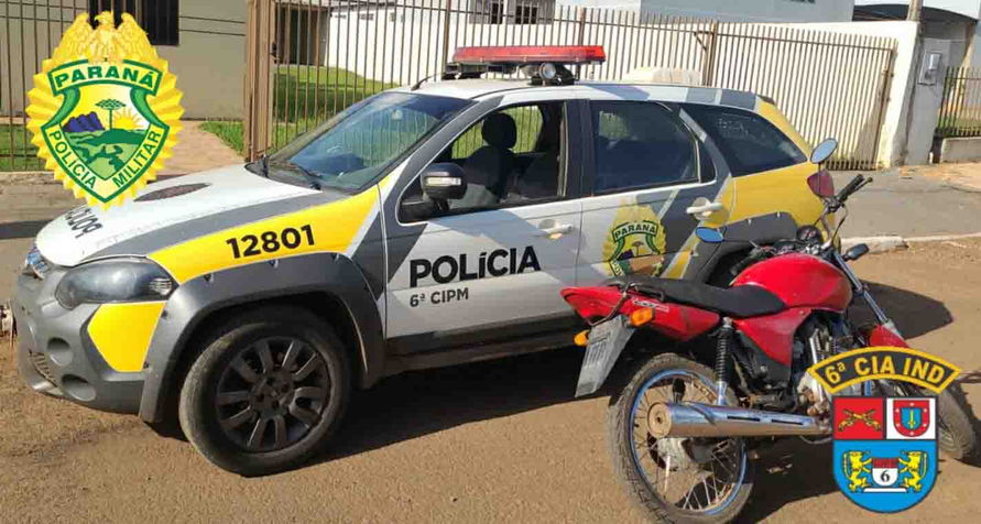 A moto havia sido furtada em janeiro de 2009, no município de Guarapuava.