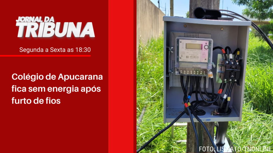 Colégio de Apucarana fica sem energia após furto de fios