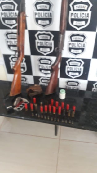 Polícia apreende espingardas e munições em São João do Ivaí