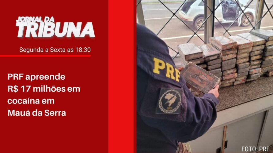 PRF apreende R$ 17 milhões em cocaína em Mauá da Serra