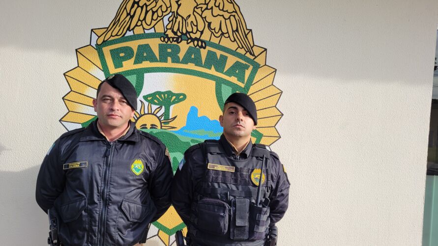 Os experientes policiais militares Luiz Barbiero e Anderson Caldeira de Arapongas