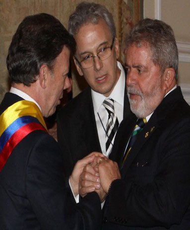O presidente Lula compareceu à posse para tentar mediar a crise entre Colômbia e Venezuela