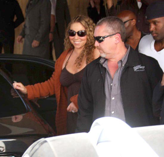 Mariah Carey chegando ao Hotel Fasano em São Paulo nesta quinta-feira