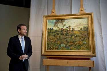 "Pôr-do-sol em Montmajour" ficará em exposição no Museu Van Gogh até o dia 24 - Crédito da foto - www.gazetadopovo.com.br