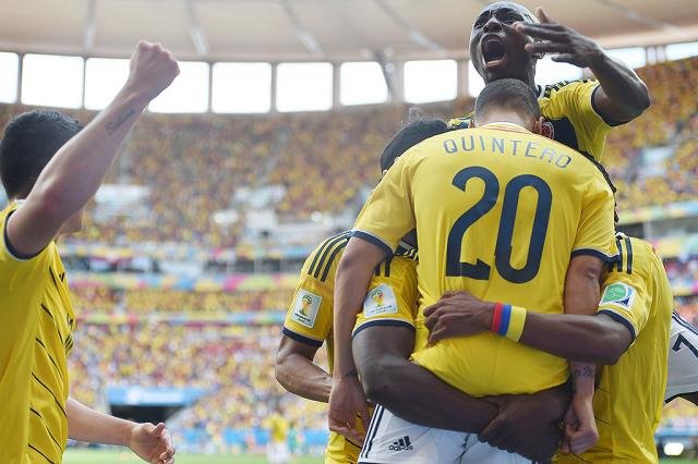 Colômbia derrota Costa do Marfim e fica perto da vaga - MARCELO CASAL - Agência Brasil