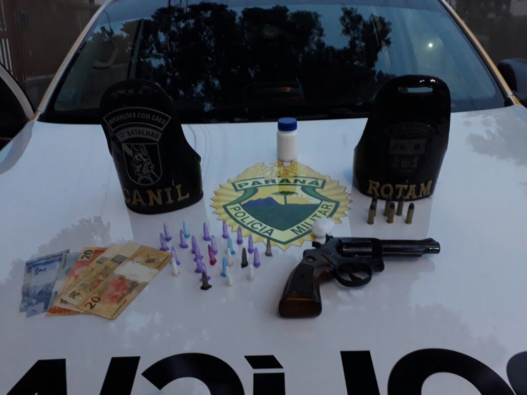 Rotam e canil apreendem mais cocaína, dinheiro falso e arma em Apucarana - Foto - Reprodução/Whatsapp