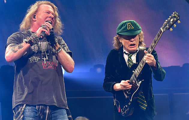 Angus Young disse que Axl é quem vai para o estúdio com o AC/DC. Foto: Reprodução