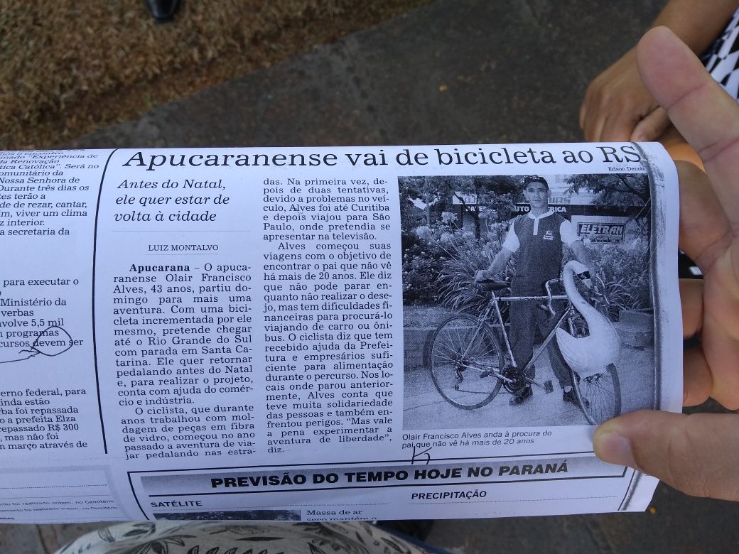 O moldador de peças em fibra de vidro Olair Francisco Alves desapareceu há 19 anos - Foto: Reprodução