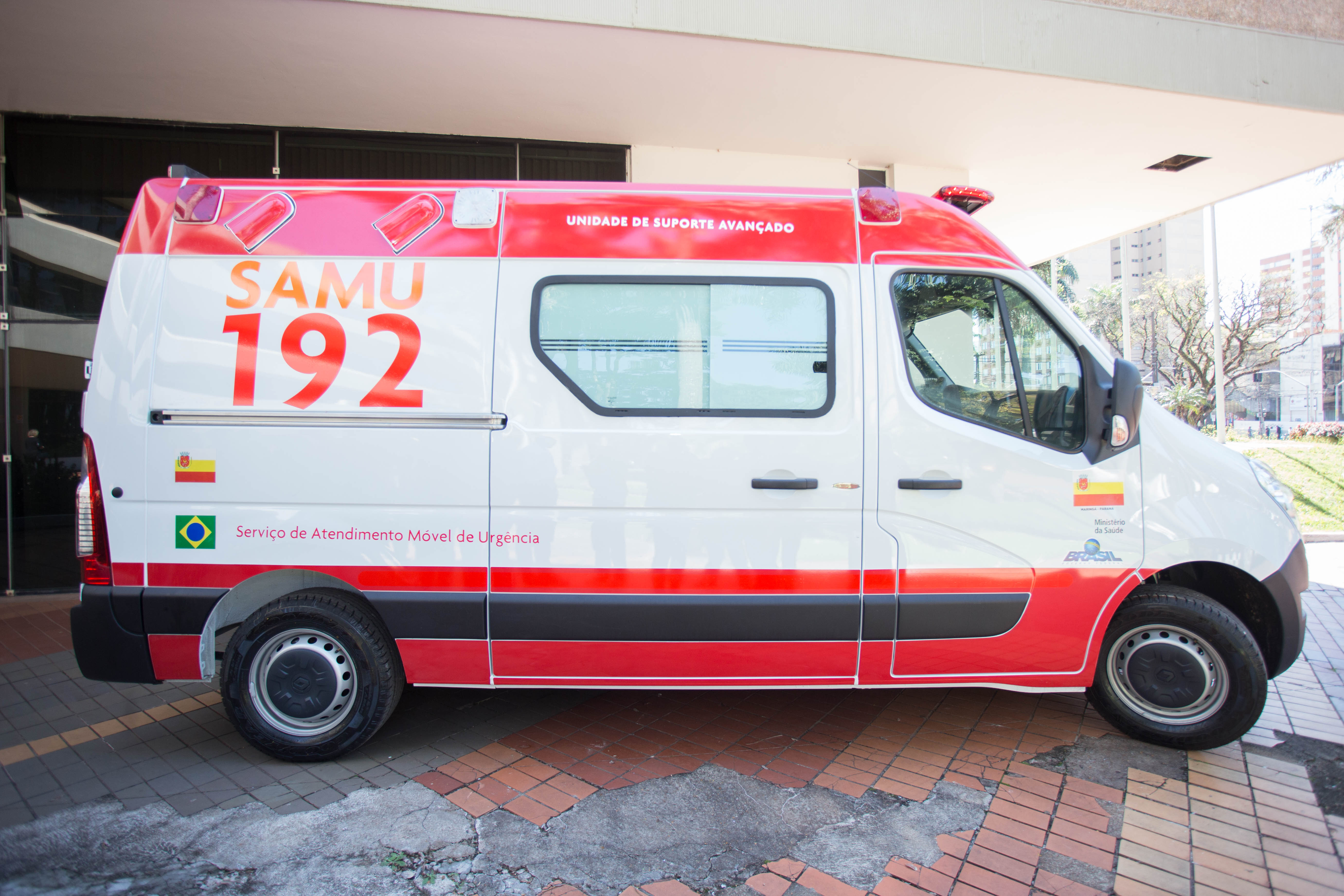 Nova ambulância integra frota do Samu. (foto - Prefeitura de Maringá)