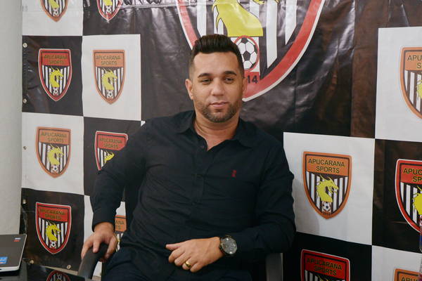 O presidente do Apucarana Sports, Douglas Rodrigues de Lima,  já está pensando na próxima temporada |  Foto: Sérgio Rodrigo