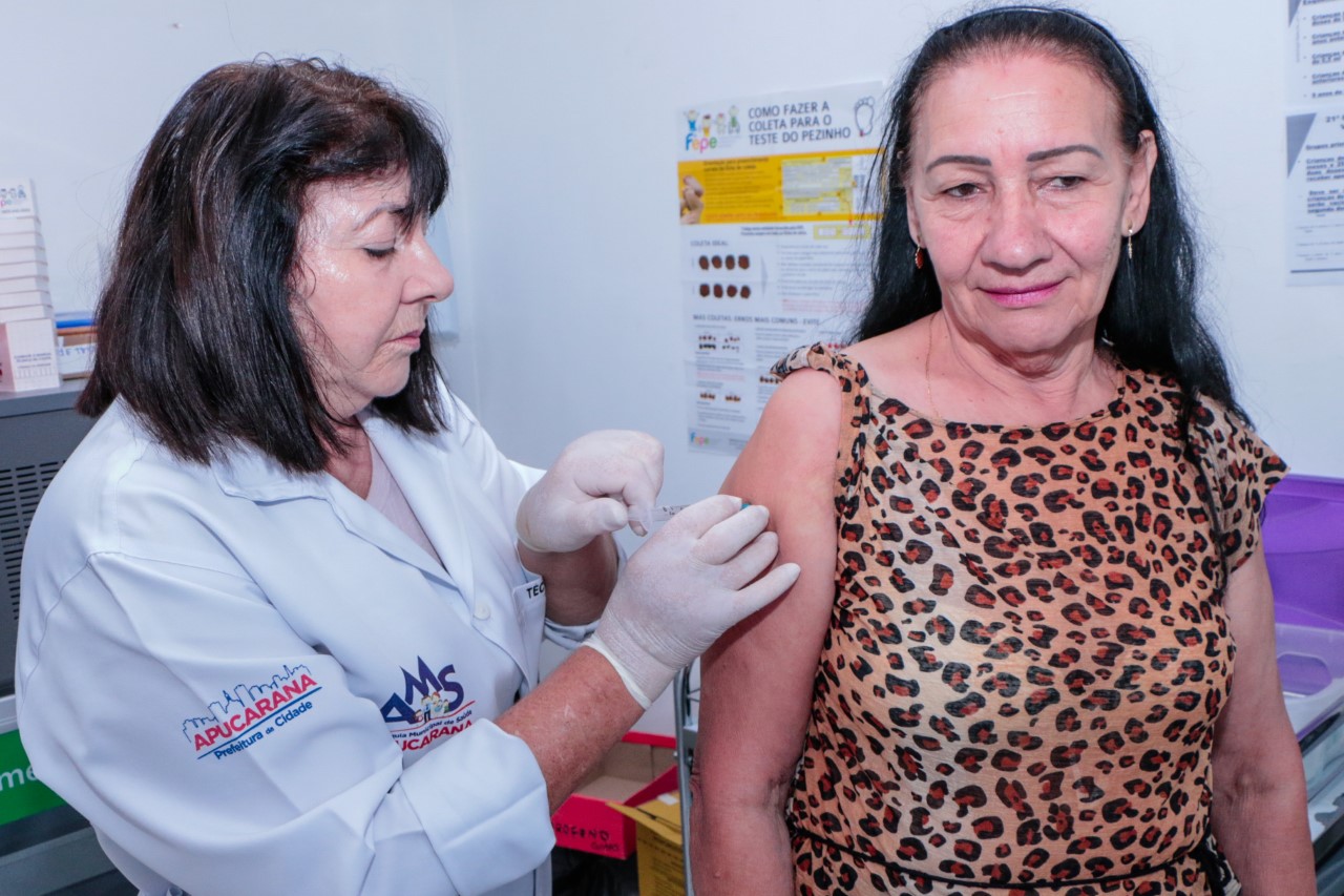 Apucarana atinge 30% da meta de vacinação da gripe