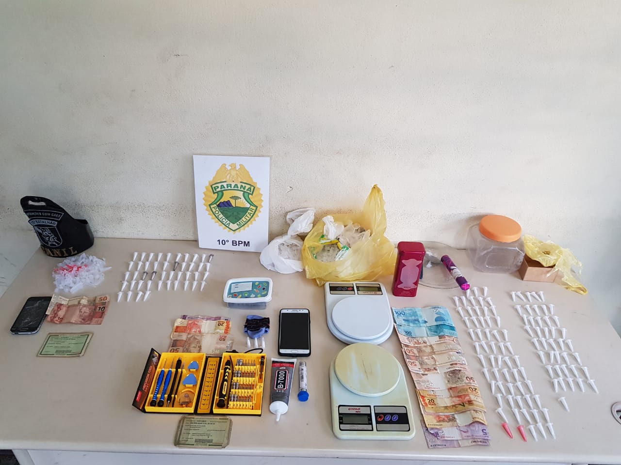 PM de Apucarana realiza operação contra o tráfico de drogas 