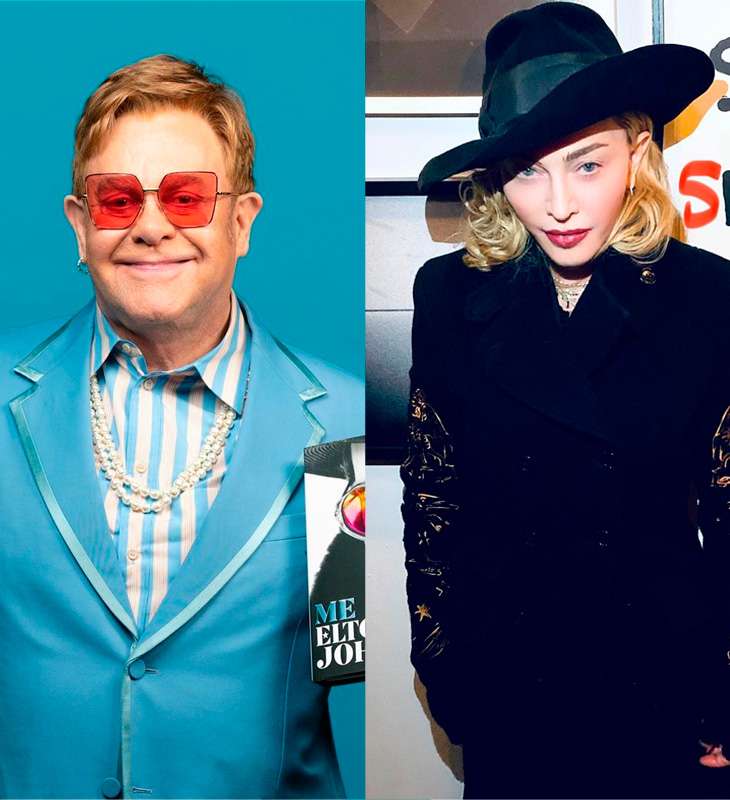 Elton John classifica Madonna como ‘nojenta e desagradável’ após briga com Gaga